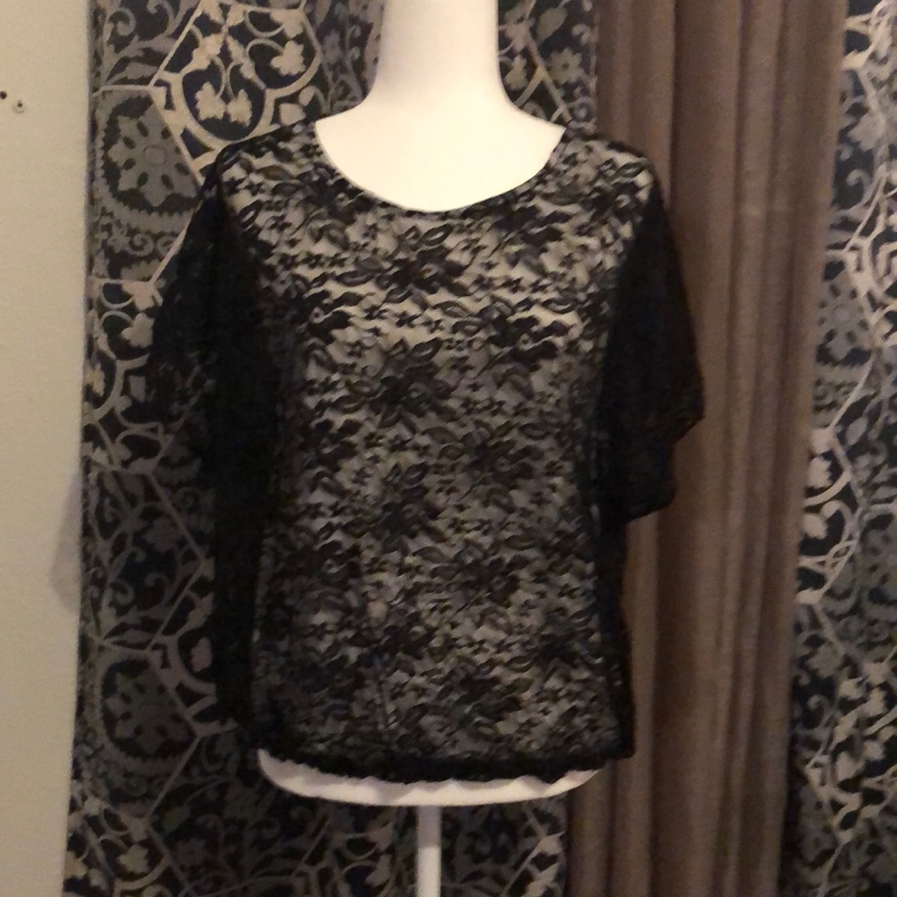 R. Marks New York lace dress shirt